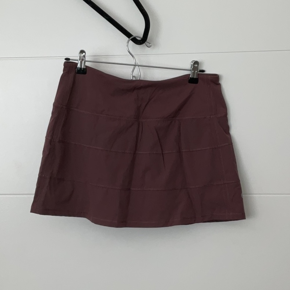 CRZ YOGA Brown A-Line Mini Skirt Casual
